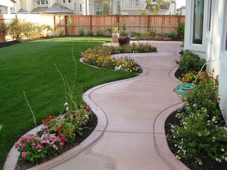 paved concrete path