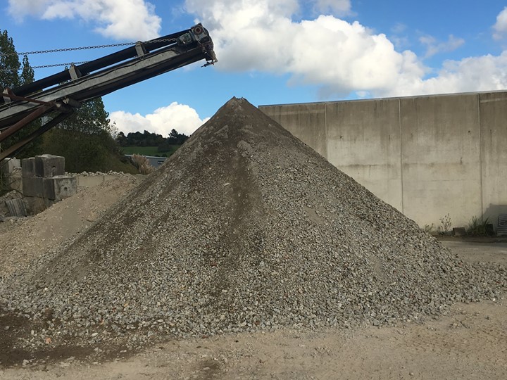 recycled concrete north shore auckland Pile of recycled concrete in Auckland